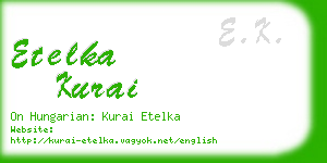 etelka kurai business card